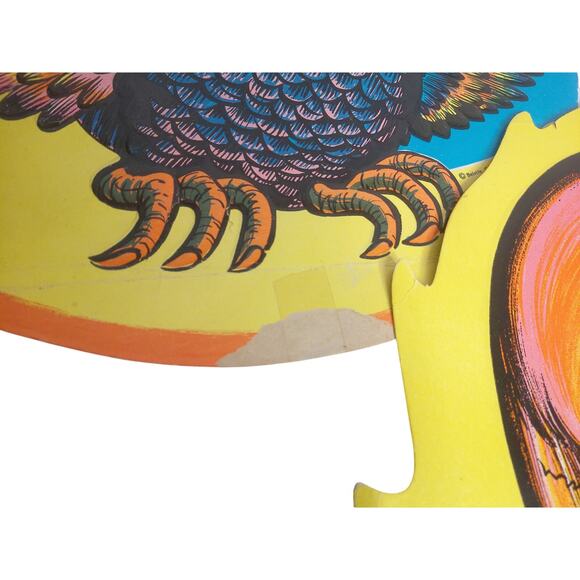 Vintage Beistle Halloween Skull Witch Owl Die Cuts Set of 3 READ - Picture 4 of 13